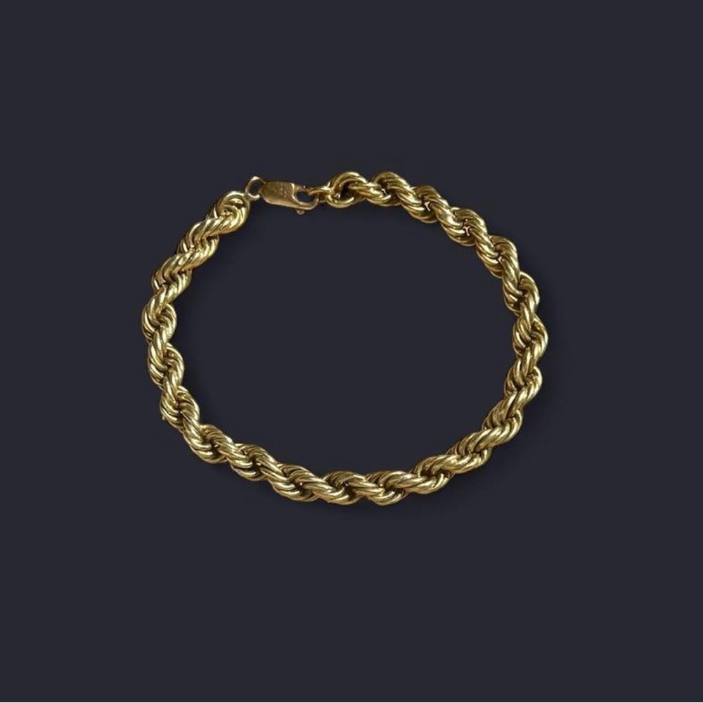 Gold Rope Chain Bracelet